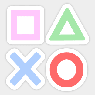 Controller Buttons Pastel Sticker